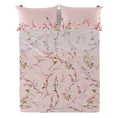 Top sheet HappyFriday Chinoiserie rose Multicolour 160 x 270 cm (asiatico/oriental)