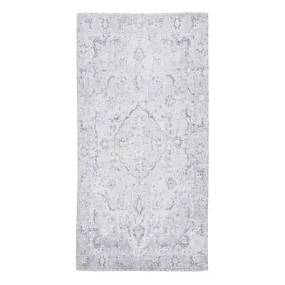 Carpet 80 x 150 cm Grey Polyester Cotton