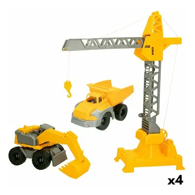 Construction Vehicles Colorbaby 31 x 41 x 9,5 cm (4 Units) 3 Pieces