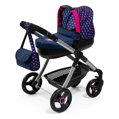 Doll Stroller Reig Stule Pram Navy Blue 63 cm