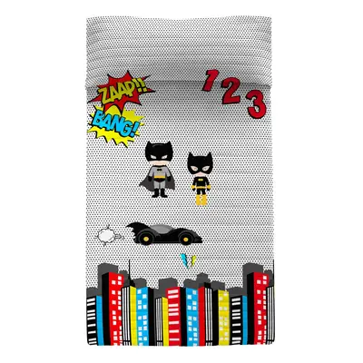 Bedspread (quilt) HappyFriday Mr Fox Multicolour 180 x 260 cm Batman