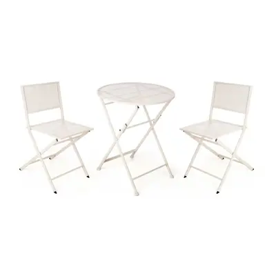 Table set with 2 chairs Ibergarden HS23377/78 White