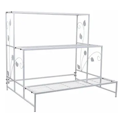 Flower Pot Stand Alexandra House Living White Iron 66 x 74 x 80 cm