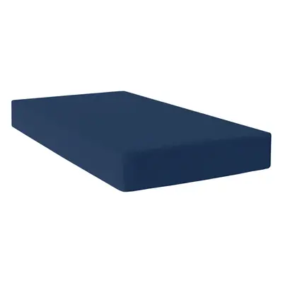 Fitted bottom sheet HappyFriday BASIC Navy Blue 160 x 200 x 32 cm