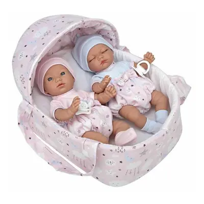 Baby Doll Arias Elegance Twins 28 cm Basket