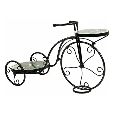 Flower Pot Stand Alexandra House Living Black Iron Tile Bicycle 26 x 43 x 67 cm