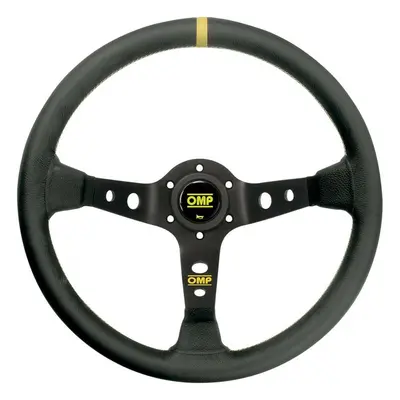 Racing Steering Wheel OMP OD/1956/N Ø 35 cm Black/Yellow Black