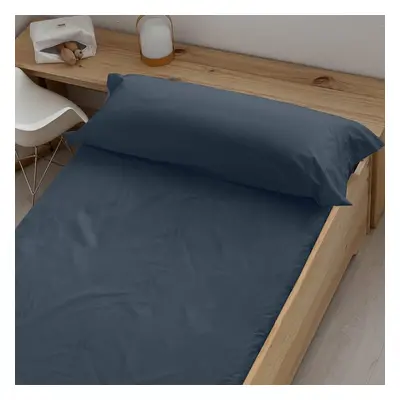 Fitted bottom sheet Decolores Liso Navy Blue 140 x 200 cm