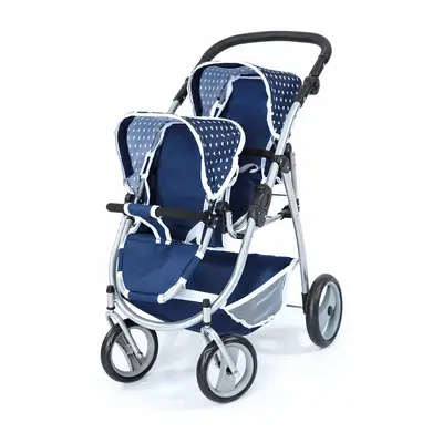 Doll Stroller Reig Tandem Blue 73 x 63 x 46 cm