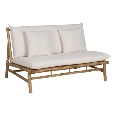 2-Seater Sofa Natural 135 x 86 x 81 cm