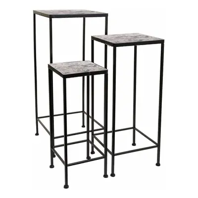 Flower Pot Stand Alexandra House Living Black Iron 30 x 68 x 30 cm