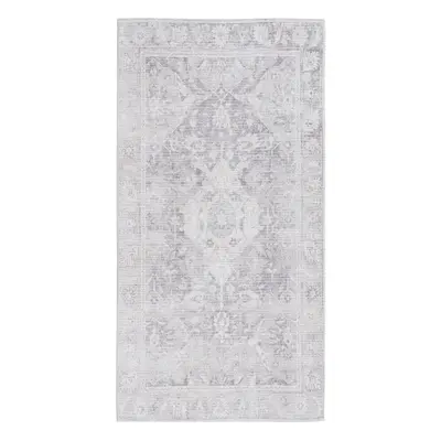 Carpet 80 x 150 cm Gray Polyester Cotton