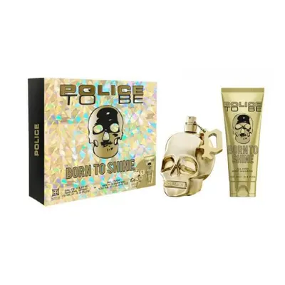 Men's Perfume Set Police TO BE BORN TO SHINE FOR MAN EDT 2 Pieces