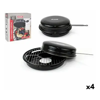 Barbecue Portable Algon Black 47 x 33 x 12 cm (4 Units) (Ø 30 cm)