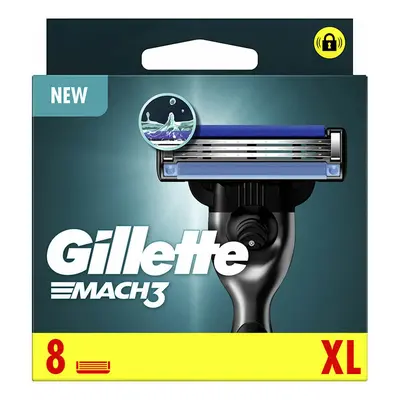 Shaving Razor Gillette Mach 3 (8 Units)