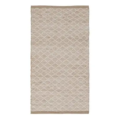 Carpet White Natural 80 x 1 x 150 cm