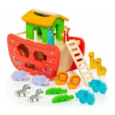 Playset Moltó Noah's ark Wood 17 Pieces