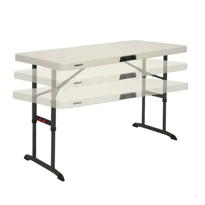 Folding Table Lifetime Cream 122 x 86 x 61 cm Steel Plastic