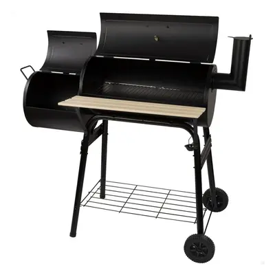 Coal Barbecue with Wheels Aktive Steel Plastic Enamelled Metal 106 x 106 x 61 cm Black