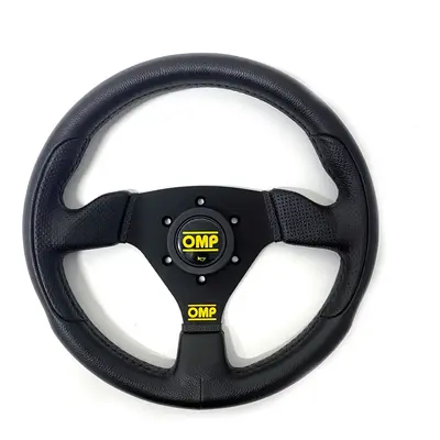 Racing Steering Wheel OMP Trecento Uno Polyurethane Black Ø 30 cm