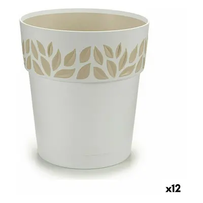 Self-watering flowerpot Stefanplast Cloe White Plastic 19 x 19 x 19 cm (12 Units)