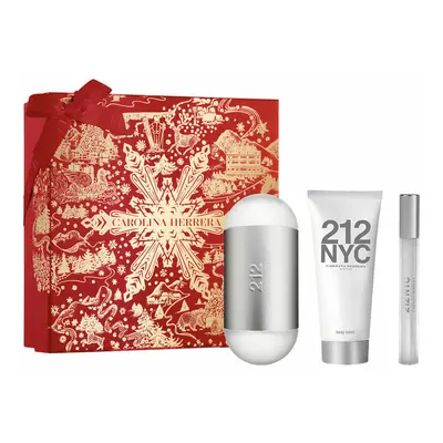 Women's Perfume Set Carolina Herrera 212 NYC FOR HER 3 Pieces