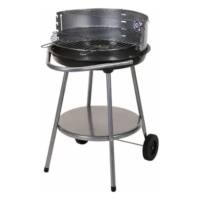 Coal Barbecue with Wheels Grill Black Ø 51 cm