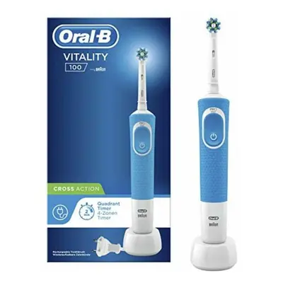 Electric Toothbrush + Replacement Oral-B D100 VITALITY (1)