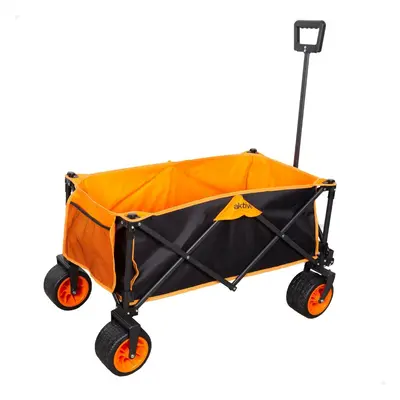 Multi-purpose Cart Active Orange Polyester PVC Steel 86 x 108 x 44 cm Foldable Beach