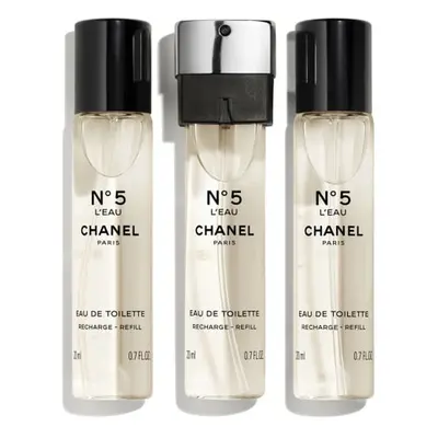 Women's Perfume Set Chanel N°5 L'Eau EDT 3 x 20 ml Rechargeable