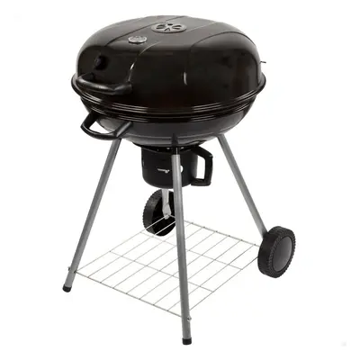 Coal Barbecue with Wheels Aktive Aluminium Enamelled Metal textilene 57 x 86 x 57 cm Black