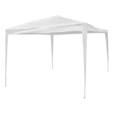 Pergola Gazebo Raffia Steel 300 x 300 x 240 cm White