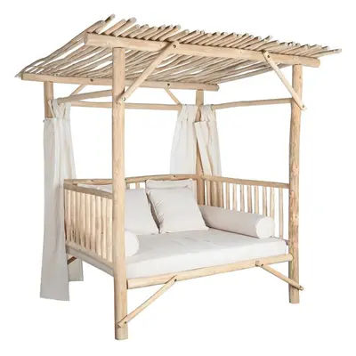 Garden day bed DKD Home Decor White Natural 200 x 180 x 200 cm