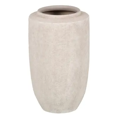 Planter Cream Ceramic Circular Modern Sand 18 x 18 x 30 cm