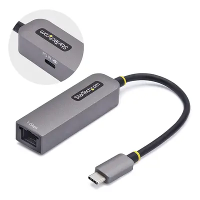 USB Cable Startech 1GPD3-USB-C-ETHERNET Grey