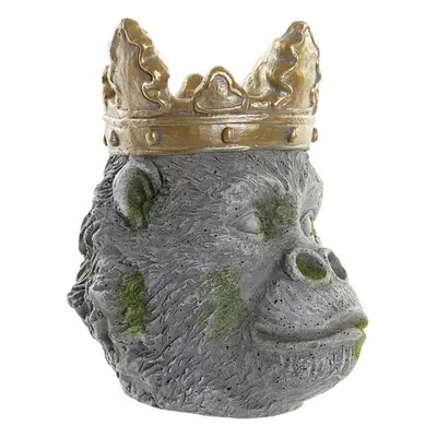 Planter DKD Home Decor Grey Golden Gorilla Magnesium (29 x 26 x 34,9 cm)