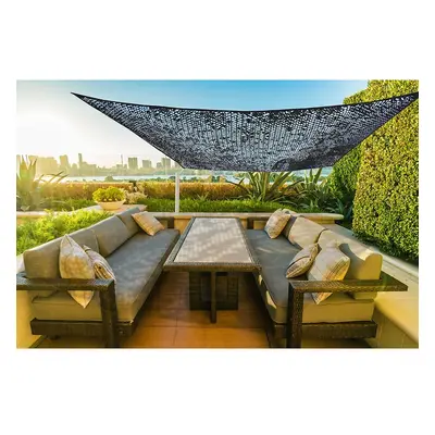 Rectangular Shade Sail Faura Black 3 x 4 m Reversible Camouflage