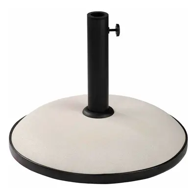 Marbueno Round Umbrella Base Cement 45x36 cm 20KG White Garden, Pool, Terrace 10451