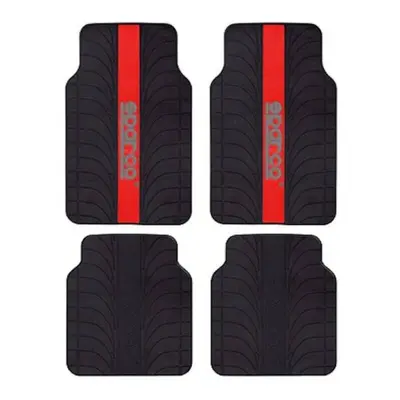 Car Floor Mat Set Sparco SPC1913RS Universal Black/Red (4 pcs)