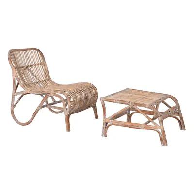 Sun-lounger Home ESPRIT Stripped 66 x 145 x 77 cm