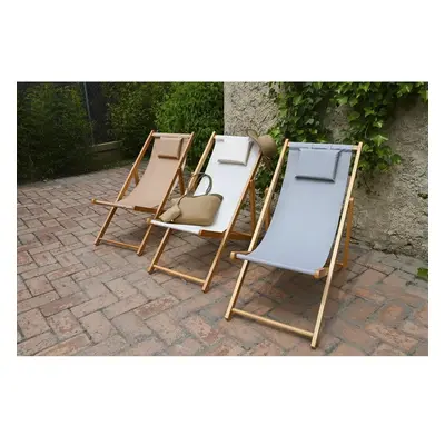 Sun-lounger DKD Home Decor Grey 77 cm 57,5 x 113 x 77 cm Natural (57,5 x 113 x 77 cm)