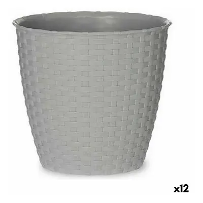 Planter Stefanplast Grey Plastic 19 x 17,5 x 19 cm (12 Units)