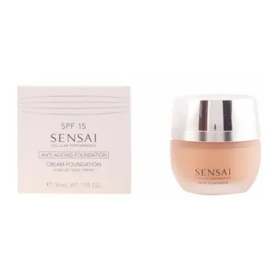 Fluid Foundation Make-up Cellular Performance Sensai CF24-Amber Beige Spf 15 (30 ml)