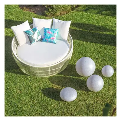 Sun-lounger Dido 160 x 160 x 76 cm Circular White