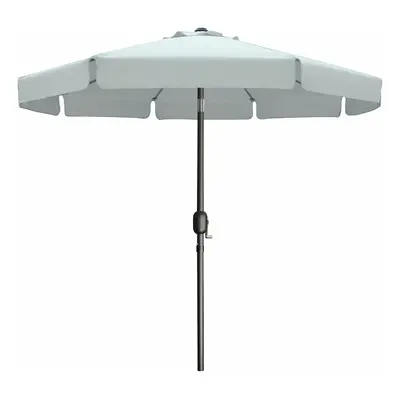 Marbueno Umbrella Steel 8 Ribs D300 cm Polyester White Garden, Pool, Terrace 10489