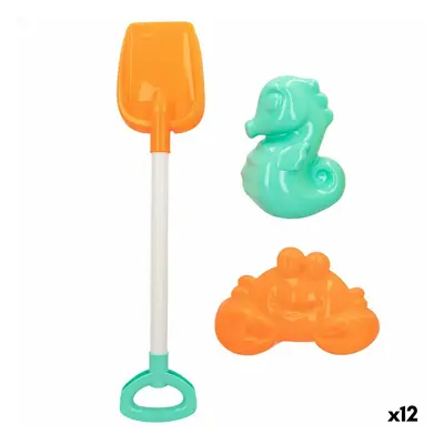 Beach toys set Colorbaby 3 Pieces 58 cm (12 Units)