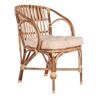 Garden chair Home ESPRIT Bamboo Rattan 58 x 65 x 85 cm