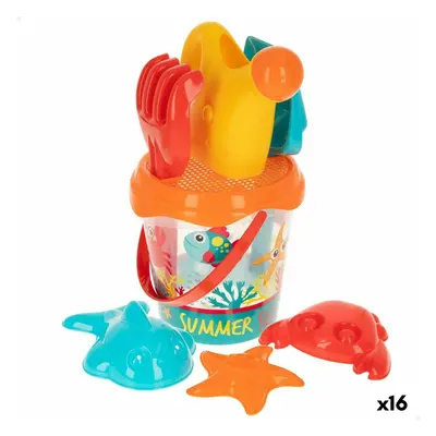 Beach toys set Colorbaby polypropylene (16 Units)