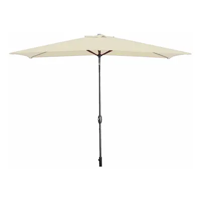 Marbueno Parasol Acero 8 Varillas 200x300 cm Poliéster Beige Jardín, Piscina 10493