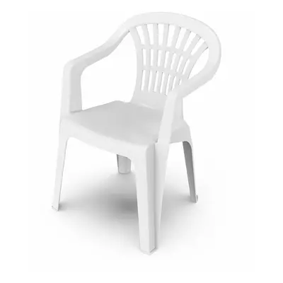 Garden chair Progarden Lyra White Resin 56 x 54 x 80 cm